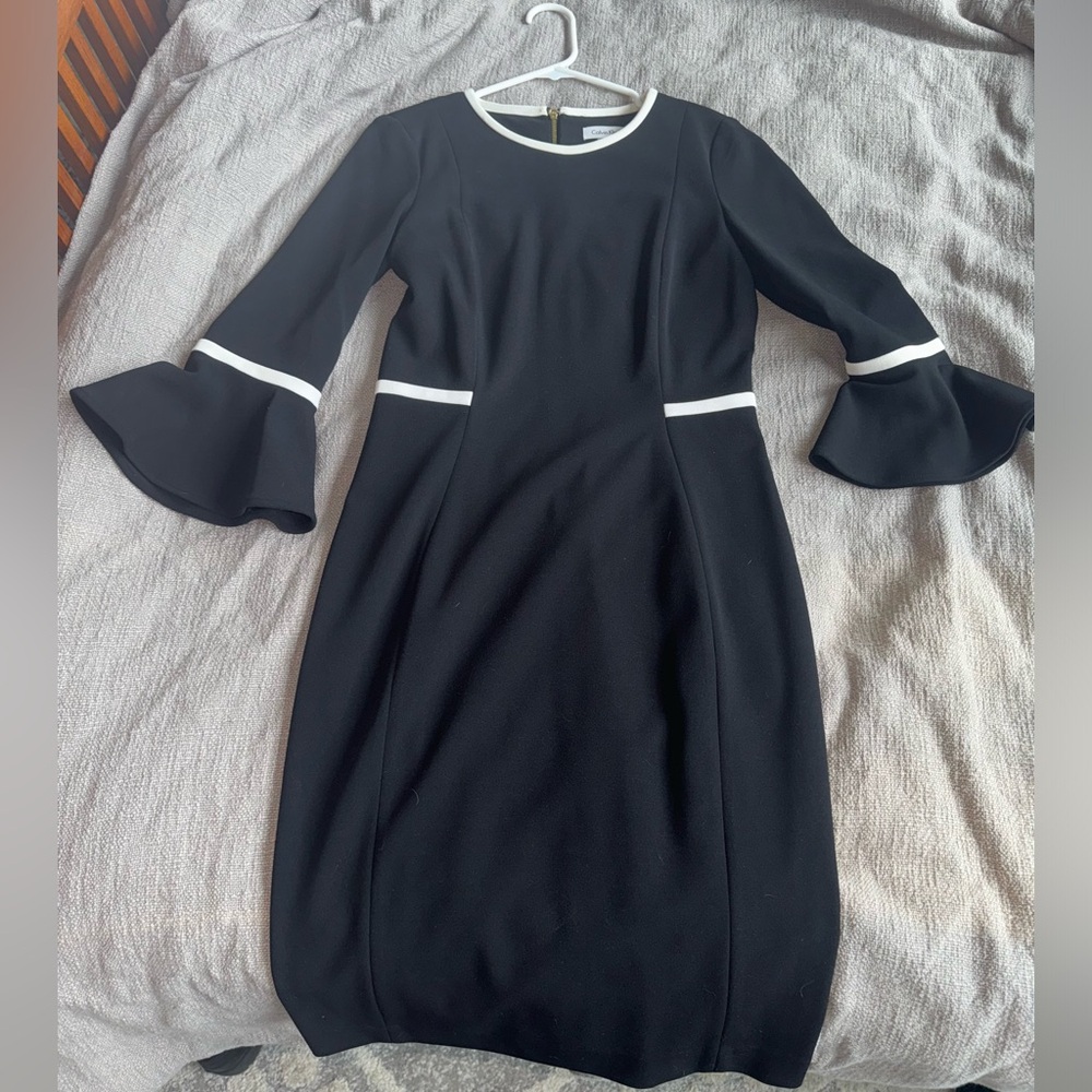 CALVIN KLEIN Black Business Formal Dress